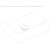 Rectangular ceramic washbasin Plavni