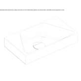Ceramic washbasin for wall mounting Plavni