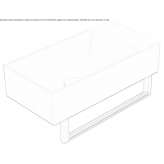 Rectangular ceramic washbasin Woumen