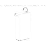 Free-standing rectangular ceramic washbasin Varshets