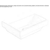 Rectangular washbasin Besleney