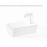 Wall-mounted washbasin made of quartz sand Bimenes