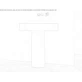 Ceramic pedestal for the washbasin Tonstad