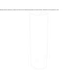 Ceramic pedestal for the washbasin Dresher