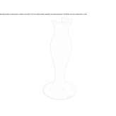 Ceramic pedestal for the washbasin Turiacu