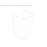 Ceramic pedestal for the washbasin Naples