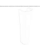 Ceramic pedestal for the washbasin Budeni