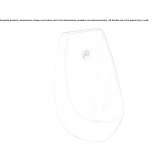 Infrared suspended ceramic urinal Bekhtery