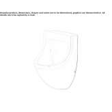 Suspended ceramic urinal Dardagny