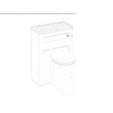 Outdoor wooden toilet cistern Salantai