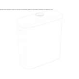 External glass Chinese toilet cistern Travo