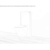 Sanitary module made of tempered glass for toilets Tasova