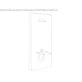 Metal sanitary module for suspended toilets Jaffrey