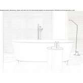Oval Livingtec® bathtub with legs Aheloy