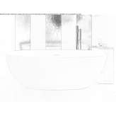 Freestanding Solid Surface bathtub Gutach