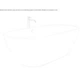 Freestanding ceramic bathtub Mailat