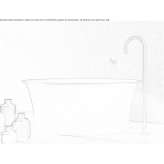 Freestanding round Tecnoril® bathtub Cervia