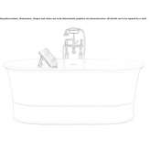 Freestanding quartz bathtub Ilhavo