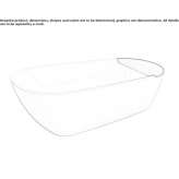 Pietraluce® freestanding oval bathtub Canjayar