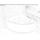 Acrylic bathtub with hydromassage Asikkala