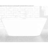 Freestanding oval acrylic bathtub Izimsa