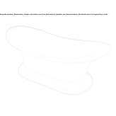 Freestanding oval ceramic bathtub Turiacu