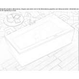 Acrylic bathtub with hydromassage Eretria