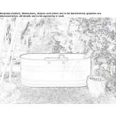 Oval bathtub made of stainless steel Valtimo
