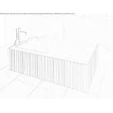 Rectangular stone bathtub Roseburg
