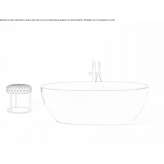 Freestanding oval Cristalmood® bathtub Hulshout