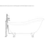Freestanding cast iron bathtub Nadrag