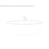 Oval bathtub made of cultured marble Ghioroiu