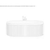 Oval walnut bathtub Savoca