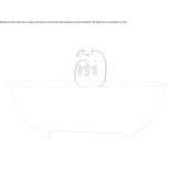 Wanna Oval White Tec Plus na nóżkach Slidell