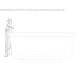 White Tec Plus free-standing oval bathtub Leskovik