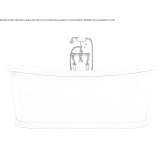 Freestanding cast iron bathtub Solaize