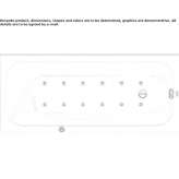Rectangular built-in hot tub Pradillo