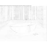 Freestanding Shark Asymmetric bathtub Sewell