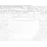 Freestanding round Corian® bathtub Limbach