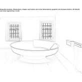 Freestanding round stainless steel bathtub Pirajui