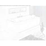 Rectangular bathtub with hydromassage and chromotherapy Chucena