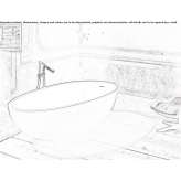 Freestanding oval Cristalplant® bathtub Gingelom