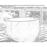 Freestanding round marble bathtub Gjilan