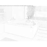 Rectangular bathtub with hydromassage Barraux