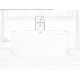 Freestanding oval round bathtub made of stone resin Smotrych