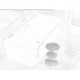 Corner bathtub made of enamelled steel Crizbav