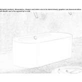 Freestanding oval bathtub Velm