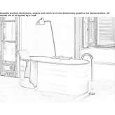 Freestanding oval steel bathtub Valtimo