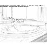 Built-in corner whirlpool bathtub Chucena