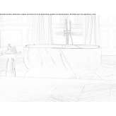 Freestanding oval bathtub made of Pietra Gray marble Yarnton
